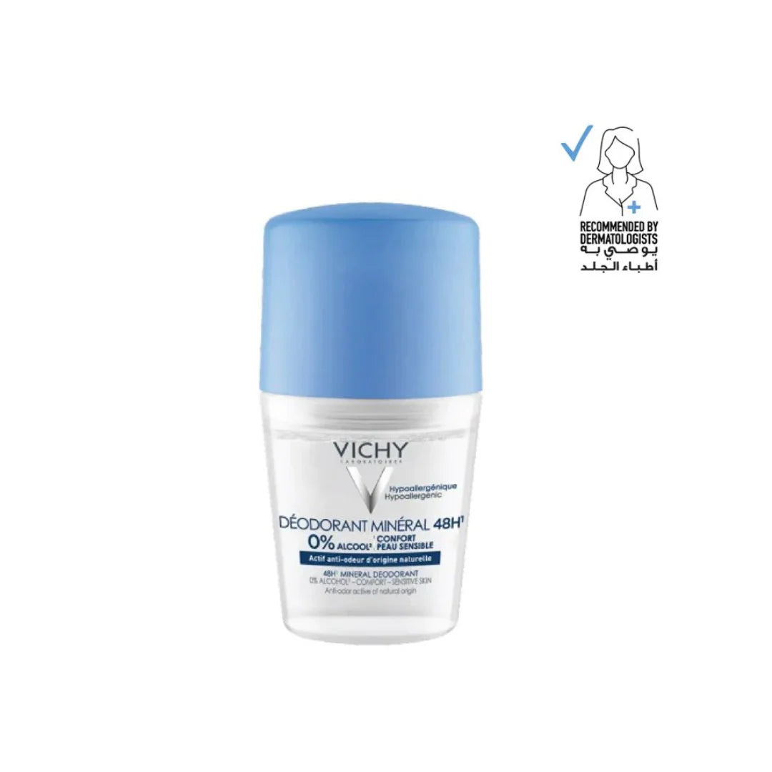VICHY DEODORANT MINERAL 48H 0% ALCOOL 50ML