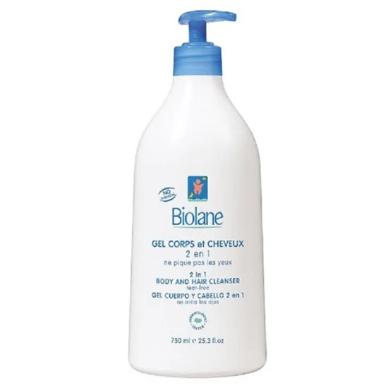 BIOLANE BABY-KIDS BODY AND HAIR CLEANSER 750ML