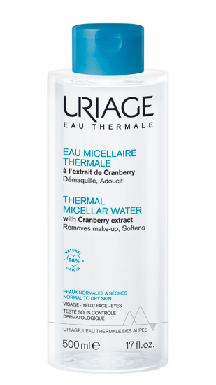 URIAGE THERMAL MICELLAR WATER WITH CRANBERRY EXTRACT 500ML