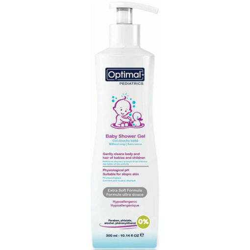 OPTIMAL PEDIATRICS BABY SHOWER GEL HAIR AND BODY 300ML