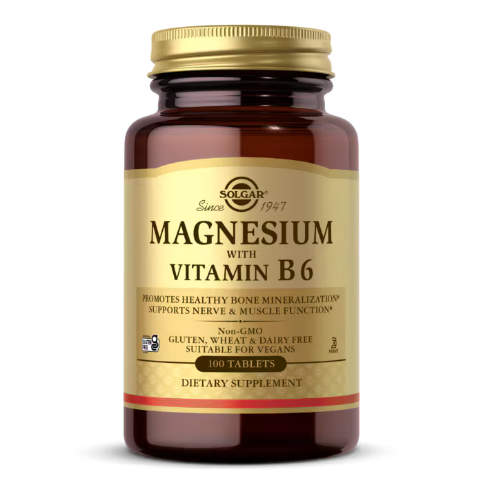 SOLGAR MAGNESIUM WITH VITAMIN B6
