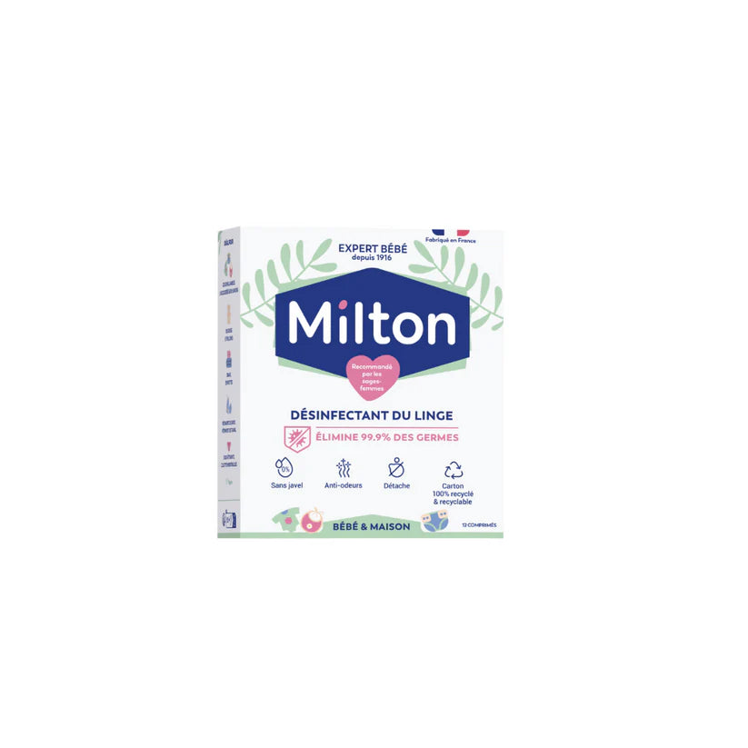 MILTON DESIFECTANT DU LINGE 12 COMPRIMES