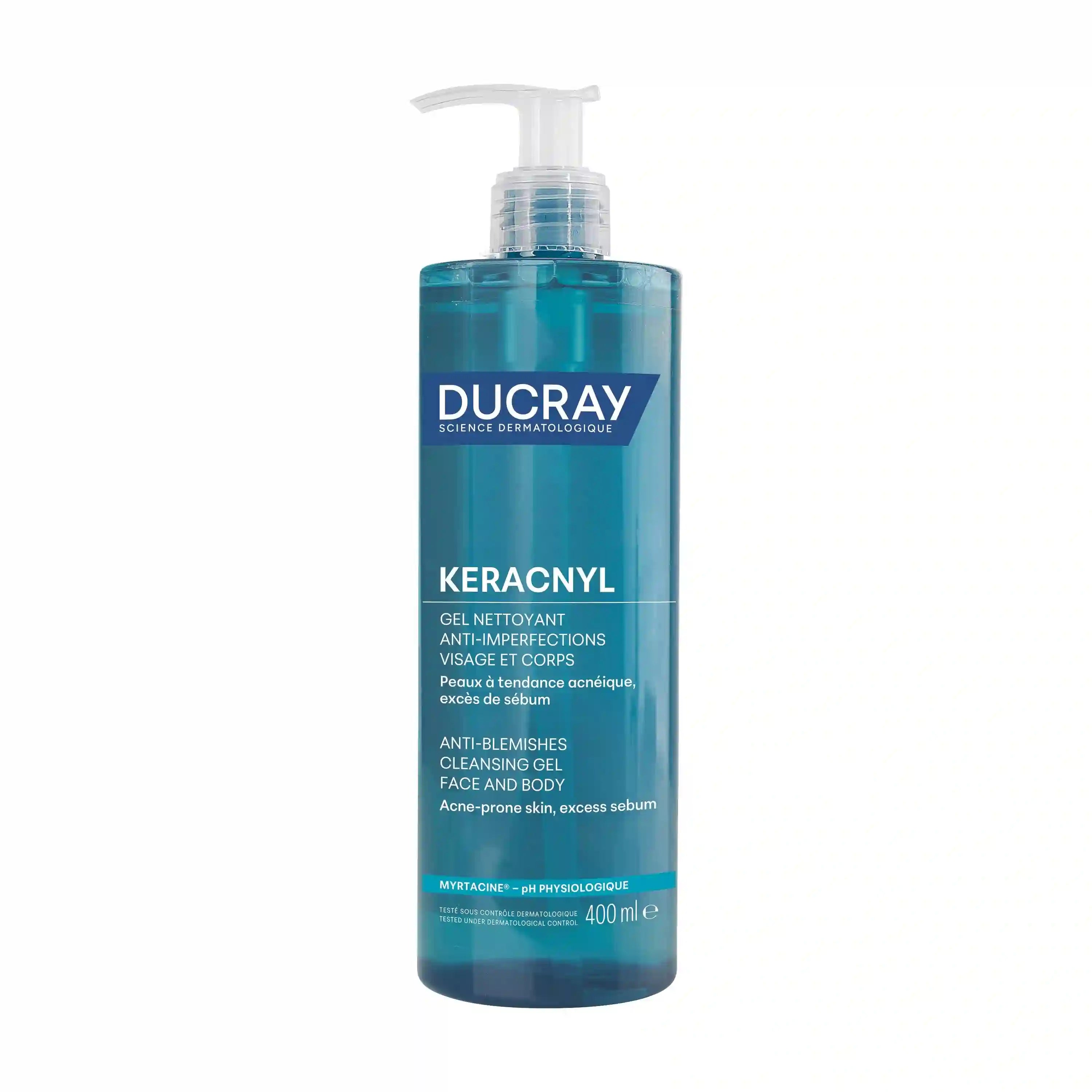DUCRAY KERACNYL GEL NETTOYANT 400ML