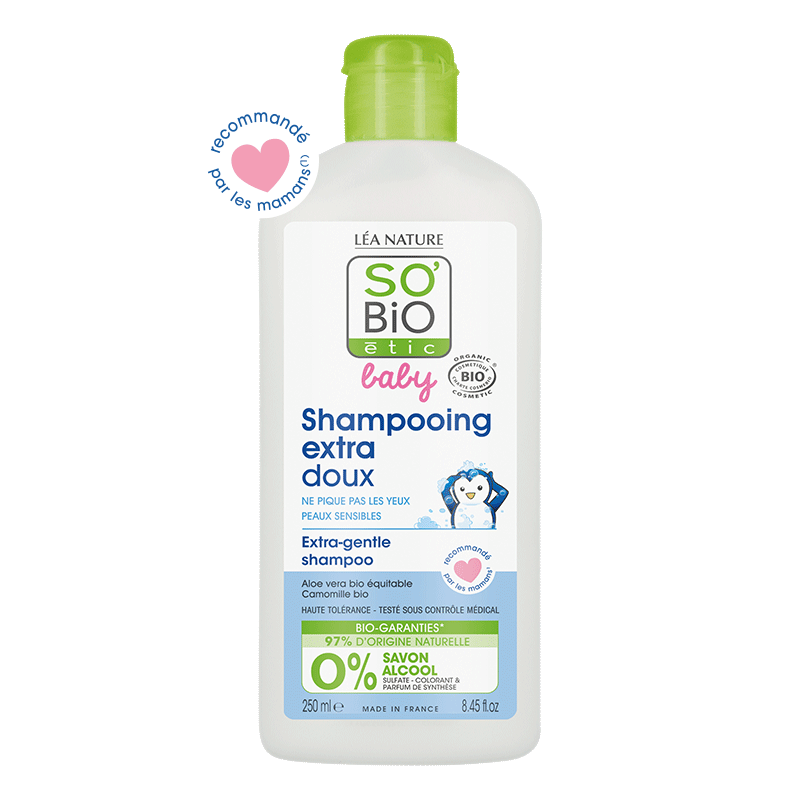 SO' BIO ETIC BABY SHAMPOOING EXTRA DOUX 0% SAVON ALCOOL 250ML