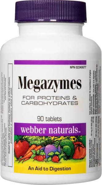 WEBBER NATURAL MEGAZYMES 90 TABLETS