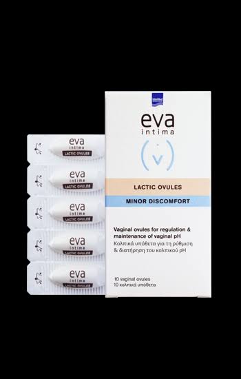 EVA LACTIC ACID OVULES MINOR DISCOMFORT 10 VAGINAL OVULES