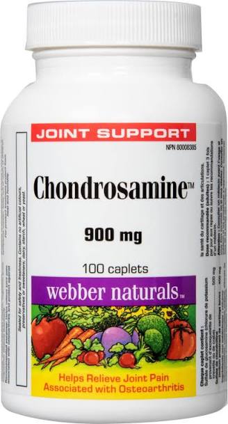 WEBBER NATURAL CHONDROSAMINE 900 MG 100 CAPLETS
