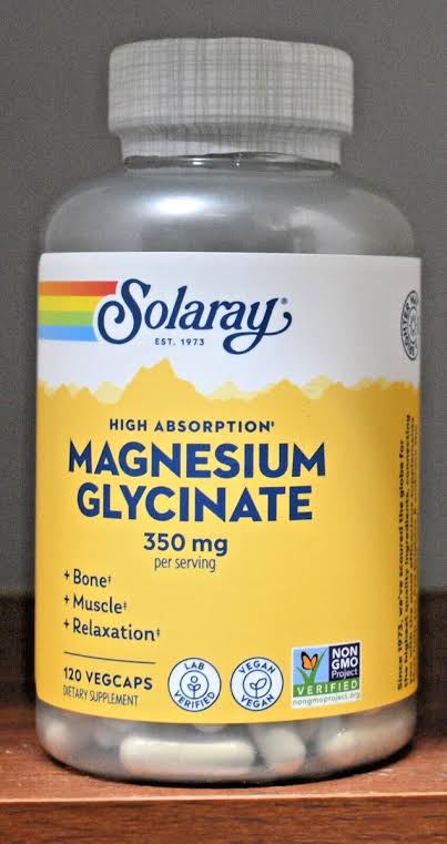 SOLARAY MAGNESIUM GLYCINATE 350 MG 120 VEGCAPS