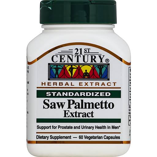 21ST CENTURY SAW PALMETTO EXTRACT 60 VEGETARIAN CAPSULES
