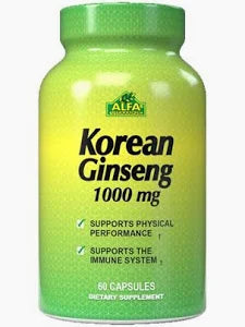 Alfa Korean Ginseng 1000MG 60 CAPSULES