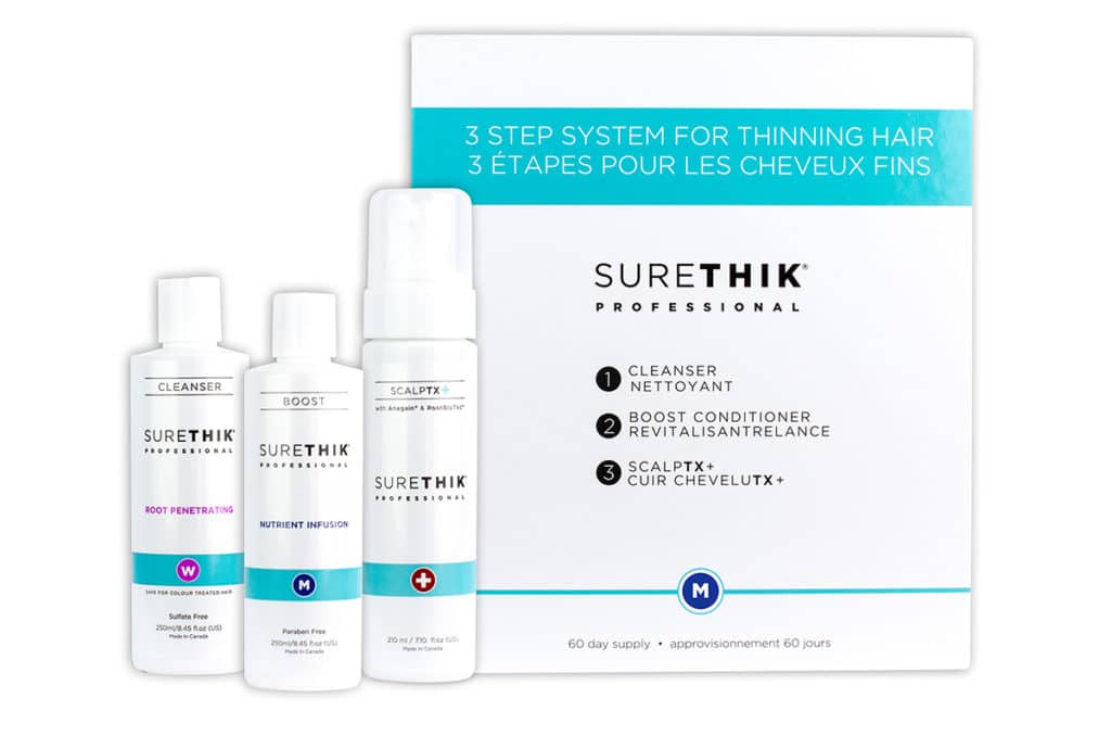 SURETHIK 3 STEP SYSTEM FOR THINNING HAIR